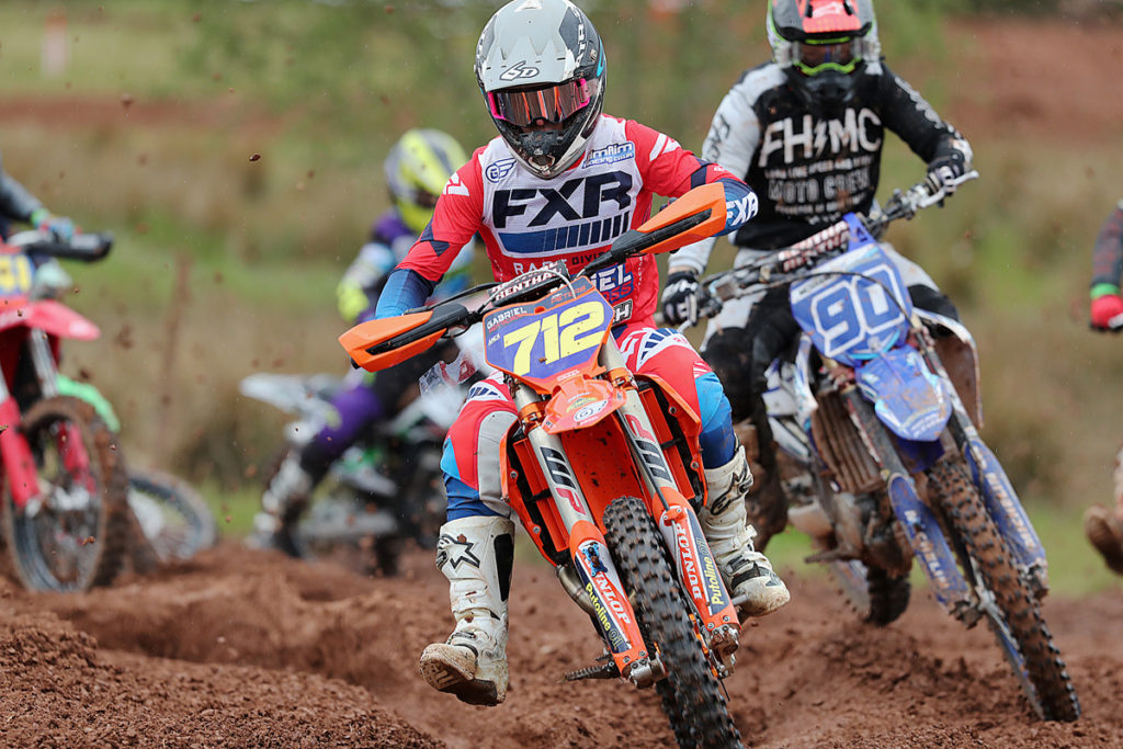 Josh Peters leading a MX2 battle